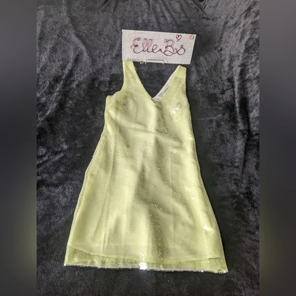 NWOT A New Day Neon Sequin Dress S - Picture 4 of 6